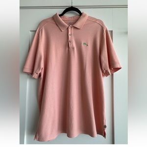 Tommy Bahama Men's The Emfielder IslandZone Polo Peach Size L